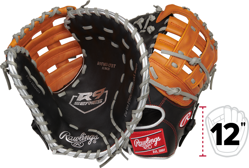 R9 ContoUR R9FMU-17BT Youth First Base Mitt