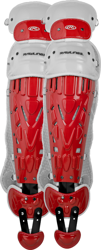 LGVEL Velo Adult Legguards scarlet/white